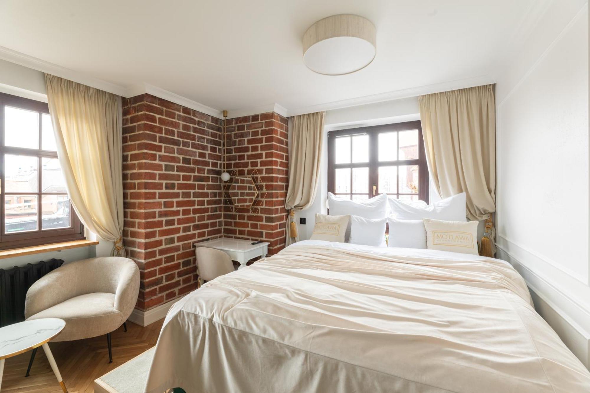 Motlawa Apartments - Old Town & River Viev, Fast Wifi 格但斯克 外观 照片